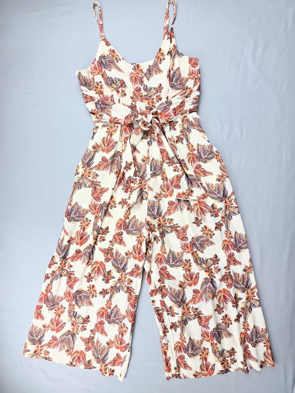 Free People Hot Tropics Women's Romper Jumpsuiy XS Boho Festival Capri Wide Leg
